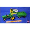 Image 1 : John Deere Combo (3)  - Tractor 1:16 - Wagon 1:16 - Hay Baler 1:32 (SEE PICS!)