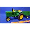 Image 2 : John Deere Combo (3)  - Tractor 1:16 - Wagon 1:16 - Hay Baler 1:32 (SEE PICS!)