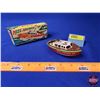 Image 1 : Tin Toy MISS AMERICA '55 PUTT-PUTT CABIN CRUISER (LINEMAR Best by Far) w/Orig Box (Box Measures: 2"H