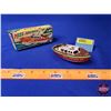 Image 1 : Tin Toy MISS AMERICA '55 PUTT-PUTT CABIN CRUISER (LINEMAR Best by Far) w/Orig Box (Box Measures: 2"H