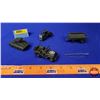 Image 1 : DINKY TOYS - Military Collection (Jeep, Tank, Truck, Trailer + Plastic Rifle) (SEE PICS!)