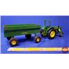 Image 5 : John Deere ROPS Tractor with Wagon (Scale 1:16) (ERTL) (SEE PICS!)