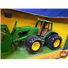 Image 3 : John Deere 7220 Tractor w/FEL & Bale (Plastic Toy) (ERTL) (SEE PICS!)