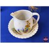 Image 17 : Collector Combo - Vintage China/Glassware: Juice Pitcher; Water Pitcher; Milk/Cream Pitchers (Incl. 