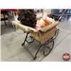 Image 1 : Vintage "Doll" Pram Wagon c/w 2 Dolls (Tallest Doll Measures: 32") (Pram Measures: 19"H x 15"W x 48"