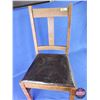 Image 2 : Dining Chair / Leather Seat (37-1/4"H x 18-1/2"W x 16-1/2"D) (SEE  PICS!)