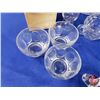 Image 2 : Collector Combo ~ Clear Glassware Group (16pcs) : Cups; Plates; Juicer; Vinegar Pitchers; Bowls; etc