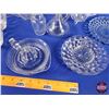 Image 3 : Collector Combo ~ Clear Glassware Group (16pcs) : Cups; Plates; Juicer; Vinegar Pitchers; Bowls; etc