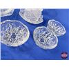 Image 3 : Collector Combo ~ Clear Glassware Group (22pcs) : Decanters; Covered Butter Dishes; Cream; Sugar; De