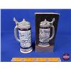 Image 3 : Combo: Flying Classics Beer Stein & Alberta 75th Anniversary 1980 Molson Beer Case w/6 Bottles (Stei