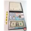 Image 1 : The American Heritage Mint Historic U.S. Coinage Portfolio : The Original NY Penny ~ Coin & Bills in