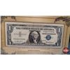 Image 2 : One Dollar Silver Certificate Portfolio : US $1 Bill 1957 : S/N#H53237059A  (See Pics for Varieties,