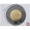 Image 3 : Canada $2 Toonie 2022 : Polar Bear/Solemn Tribute to Queen Elizabeth II Black Ring (SEE PICS!)