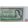 Image 3 : Canada $1 Bill 1954 *Replacement : S/N# *BM2462923 Beattie/Rasminsky (See Pics for Varieties, Condit