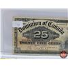 Image 2 : Dominion of Canada 1900 Twenty Five Cent "Shinplaster" : Courtney (See Pics for Varieties, Condition