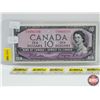 Image 1 : Canada $10 Bill 1954DF "Devil's Face" : Beattie/Coyne #FD9994709 (See Pics for Varieties, Conditions