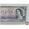 Image 2 : Canada $10 Bill 1954DF "Devil's Face" : Beattie/Coyne #FD9994709 (See Pics for Varieties, Conditions