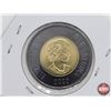 Image 3 : Canada $2 Toonie 2022 : Polar Bear/Solemn Tribute to Queen Elizabeth II Black Ring (SEE PICS!)