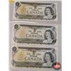 Image 2 : Canada $1 Bills 1973 (7 UNC) : Crow/Bouey (See Pics for Varieties, Conditions, Serial Numbers & Sign