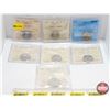 Image 1 : Canada Five Cent (7 ICCS CERTIFIED COINS) : - 1953 SF NL (MS64) - 1963 Heavy Cameo (MS-64) - 1964 Ex