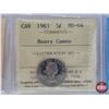 Image 3 : Canada Five Cent (7 ICCS CERTIFIED COINS) : - 1953 SF NL (MS64) - 1963 Heavy Cameo (MS-64) - 1964 Ex