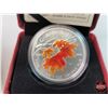 Image 2 : RCM 2007 Fine Silver Maple Leaf Coloured Coin "Sugar Maple in Orange" (99.99) (SEE PICS!)