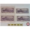 Image 3 : Canada $10 Bills (4) 1954 : - Beattie/Rasminsky #GT1614264 - Beattie/Rasminsky #UT6722438 - Beattie/