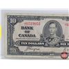Image 2 : Bank of Canada $10 Bill 1937 : Coyne/Towers #JT6519051 (See Pics for Varieties, Conditions, Serial N