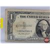 Image 2 : US $1 Bill 1935 Blue Star Replacement Bill "Silver Certificate" : S/N# * 00345360G (See Pics for Var