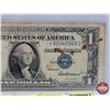 Image 3 : US $1 Bill 1935 Blue Star Replacement Bill "Silver Certificate" : S/N# * 00345360G (See Pics for Var