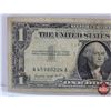 Image 2 : US $1 Bill 1957A "Silver Certificate" : S/N#A45980224A (See Pics for Varieties, Conditions, Serial N