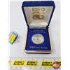 Image 1 : EXPO 86 Vancouver Official Medallion (.999 Fine Silver) (Blue Case) (SEE PICS!)