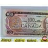 Image 2 : Canada $100 Bill 1975 : Lawson/Bouey #JB0641655 (See Pics for Varieties, Conditions, Serial Numbers 