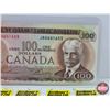 Image 3 : Canada $100 Bill 1975 : Lawson/Bouey #JB0641655 (See Pics for Varieties, Conditions, Serial Numbers 