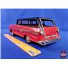 Image 2 : Tin Toy: Ford Station Wagon - Friction Toy (4"H x 4-1/4"W x 12"D) (SEE PICS!)