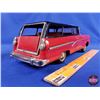 Image 3 : Tin Toy: Ford Station Wagon - Friction Toy (4"H x 4-1/4"W x 12"D) (SEE PICS!)