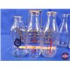 Image 3 : Milk Bottles with Metal Carrier - Variety Logos on Bottles Incl. Dutchmen; ALPHA; Foothills; Crystal