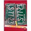 Image 1 : ALBERTA LIC PLATES - Set : 1968 (SEE PICS!)