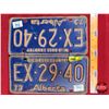 Image 1 : ALBERTA LIC PLATES - Set : 1973 (SEE PICS!)