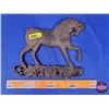 Image 1 : Cast Horse "Hoof Up" Weathervane or MailBox Topper (9"H x 10"W) (SEE PICS!)