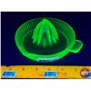 Image 1 : Uranium Glass : Juicer (5-1/2"Dia) (SEE PICS!)