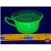 Image 1 : Uranium Glass : Cup (2"H x 3-3/4"Dia) (SEE PICS!)