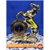 Image 1 : Mantle Thermometer / Horse (Gold Color) (8"H) (SEE PICS!)