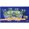Image 2 : Uranium Glass : (6) Sherbet-Parfait Dessert Bowls (3"H) (Note: 3 are chipped) (SEE PICS!)