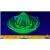 Image 1 : Uranium Glass : Juicer (2-1/2"H x 5"Dia) (SEE PICS!)