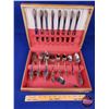 Image 1 : Stainless Silverware Set "Community" in Chest (42pcs) (3"H x 14-1/4"W x 10-1/2"D) (SEE PICS!)