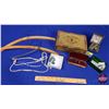 Image 1 : Collector Combo : King Edward Cigar Box; Wood Hangers; Variety Jewelry; Spectacles; Phots; etc (Box 