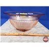 Image 2 : Pink Depression Glass : Mixing Bowl (4-1/4"H x 9-3/4" Dia) (SEE PICS!)