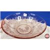 Image 2 : Pink Depression Glass Grouping (8 pcs) : Variety Bowls (2 Large & 6 Small) (Largest Measures: 2-1/2"