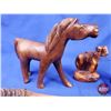 Image 2 : Variety Horse Ornaments (6) Variety Styles/Types (Wood / Ceramic / Resin) (Tallest (Wood) Measures: 